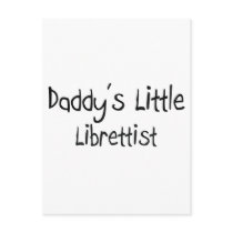 Daddy's Little Librettist postcards