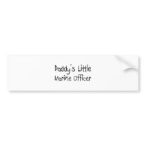 Daddy's Little Marine Officer bumper stickers by professions Daddy's Little Marine Officer bumper stickers