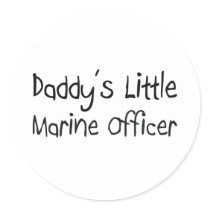 Daddy's Little Marine Officer stickers by professions Daddy's Little Marine Officer stickers
