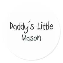 Daddy's Little Mason stickers by professions Daddy's Little Mason stickers