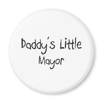 Daddy's Little Mayor magnets by professions Daddy's Little Mayor magnets