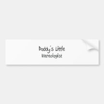Daddy's Little Mereologist Bumper Sticker