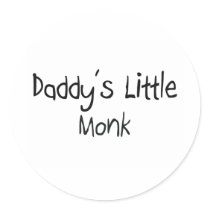 Daddy's Little Monk stickers