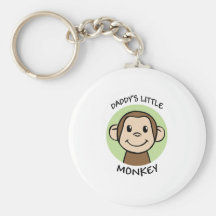 Daddy's Little Monkey Keychain