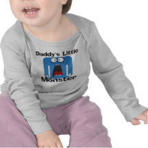 Daddy's Little Monster Blue Tees