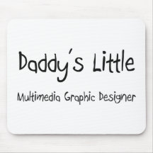 Daddy's Little Multimedia Graphic Designer Mouse Mats