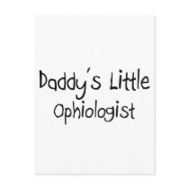 Daddy's Little Ophiologist postcards