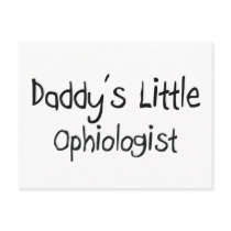 Daddy's Little Ophiologist postcards