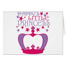 Daddys Little Princess Greeting Cards