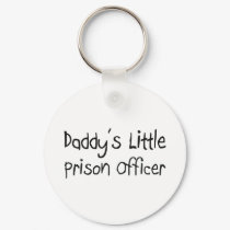 Daddy's Little Prison Officer keychains