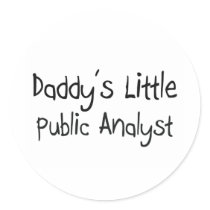 Daddy's Little Public Analyst stickers