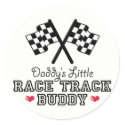 Daddy's Little Race Track Buddy Stickers