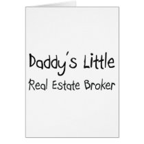 Daddy's Little Real Estate Broker cards by professions Daddy's Little Real Estate Broker cards
