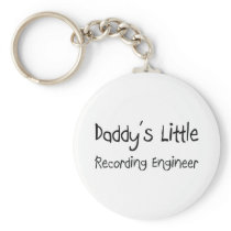 Daddy's Little Recording Engineer Keychains