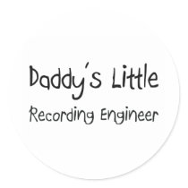 Daddy's Little Recording Engineer Sticker