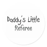 Daddy's Little Referee stickers