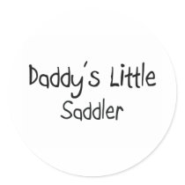 Daddy's Little Saddler stickers