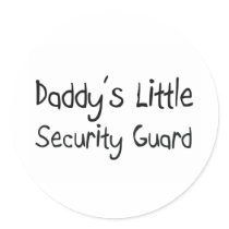 Daddy's Little Security Guard stickers by professions Daddy's Little Security Guard stickers