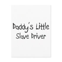 Daddy's Little Slave Driver postcards by professions Daddy's Little Slave Driver postcards