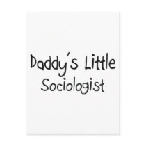 Daddy's Little Sociologist postcards by professions Daddy's Little Sociologist postcards