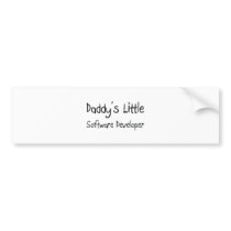 Daddy's Little Software Developer bumper stickers