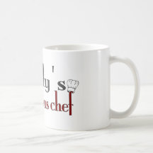 Daddy's little sous chef coffee mug