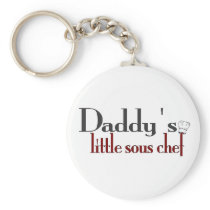 Daddy's little sous chef keychain
