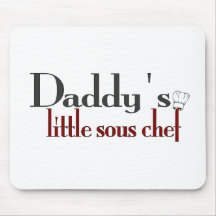 Daddy's little sous chef mouse mat