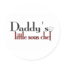 Daddy's little sous chef stickers by Coolkidstees Daddy's little sous chef stickers