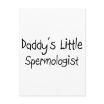 Daddy's Little Spermologist postcards