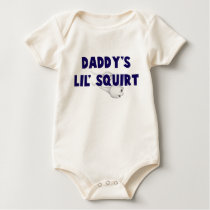 Daddy's Little Squirt baby T t-shirts