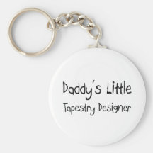 Daddy's Little Tapestry Designer Keychains
