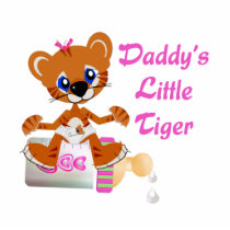 Daddys Little Tiger Girl Baby Tiger photo sculptures by cutespot Daddys Little Tiger Girl Baby Tiger photo sculptures