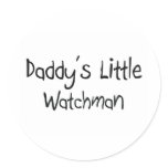 Daddy's Little Watchman stickers