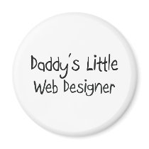 Daddy's Little Web Designer magnets