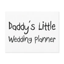 Daddy's Little Wedding Planner postcards by professions Daddy's Little Wedding Planner postcards
