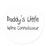 Daddy's Little Wine Connoisseur Stickers