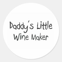 Daddy's Little Wine Maker Sticker