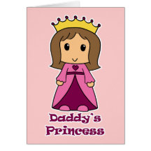 Daddy's Princess Greeting Cards