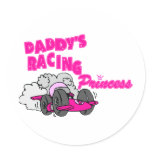 Daddy's Racing Princess Sticker