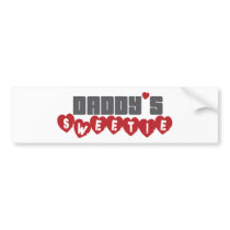 daddy's sweetie2 bumper stickers