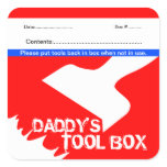 Daddy's Tool Box Label 1 Sticker