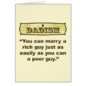 Dadism - Marry a Rich Guy cards by dadism Dadism - Marry a Rich Guy cards