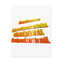 Dadisms, Fix it yourself Postcard