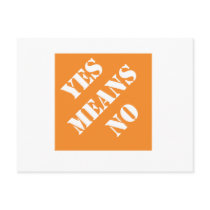 Dadisms Yes Means No postcards