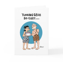 Dad's 68th Birthday Greeting Greeting Card