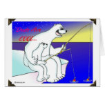 DADS ARE COOL FISHING GREETING CARD