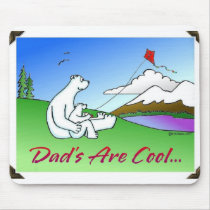 DADS ARE COOL, KITE FLYING mousepads