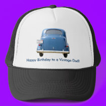 Dad's Birthday Vintage Blue Chevy Cap - Your Name! hats