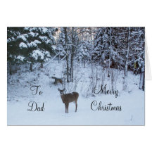 Dad's Christmas-Deer Card